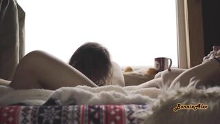 He Gives Her A Creampie And Keeps Fucking Her Creamy Pussy