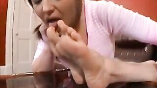 Mature Mistress Use Lesbian Feet Slave