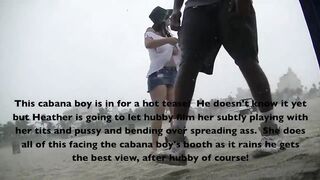 Voyeurchamp.com Upskirt Wife Heather Flashed Beach Attendant