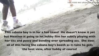 Voyeurchamp.com Upskirt Wife Heather Flashed Beach Attendant