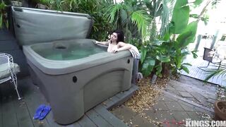 Slutty Sister Fucks Perverted Brother In Back Yard