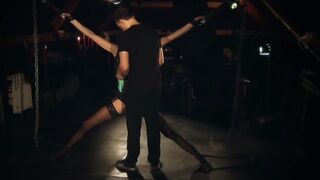 Whispers Of Pain In Hardcore Bdsm And Bondage Teen Slave Licking Cum