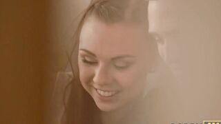 Daddy4k. Fingers Of Tricky Old Guy Prepare Young Pussy For..