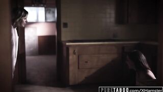 Pure Taboo Schoolgirls Punished After Breaking In House!