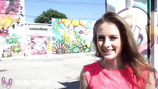 Real Teens - Art Student Kyler Quinn Gives A Pov Outdoor Bj