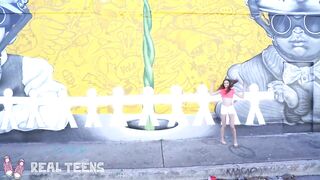 Real Teens - Art Student Kyler Quinn Gives A Pov Outdoor Bj