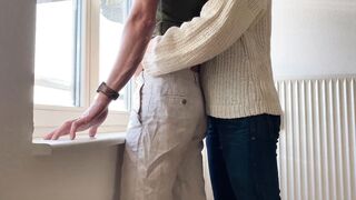 Huge Cumshot After Rimjob And Blowjob - Cute Milf - Amateur Rimjob