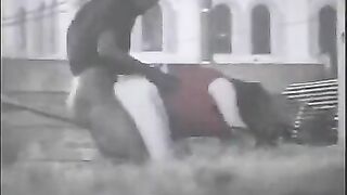 Cheap Hooker Pounded In Public.