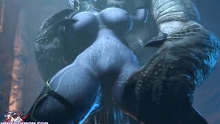 Hardcore Huge Cock Monster Fucking Sexy Anime Girl