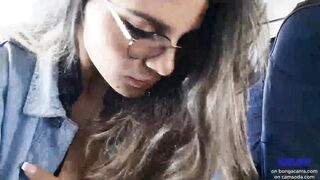 Public Plane Play Really Turns Me On!! I Think The Flight Attendant Saw Me