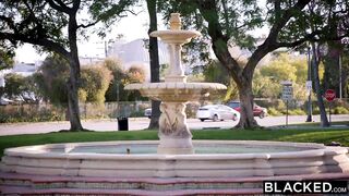 Blacked This White Chick Just Hangs Out At The Court Waiting