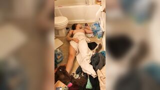 Teen Caught Masturbating On The Bathroom Floore
