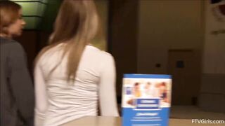 Girls Lick Tits In Public And Get Spotted