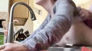 My Best Friend Let Me Fuck His Mature Wife In Kitchen
