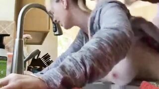 My Best Friend Let Me Fuck His Mature Wife In Kitchen