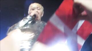 Mikey Cyrus Let's Fan Touching Her Pussy