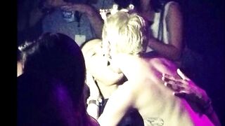 Mikey Cyrus Let's Fan Touching Her Pussy