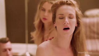 Wowgirls Alecia And Melissa Show The Lucky Guy The Hottest Threesome! Hot!!