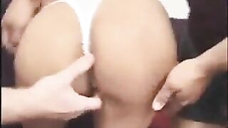 Stripped Indian Honey In A Threesome