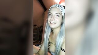 Posh Pretty Girl With Tiny Tits Talks Dirty Sucks