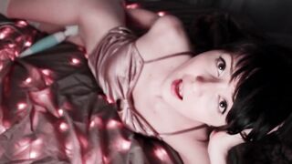 Powerful Eye Contact W/ Masturbating Brunette