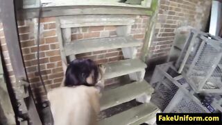 Amateur Uk Broad Fucked By Dodgy Cop Outdoors