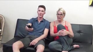 Naughty Cougar Milf With Big Tits Gets Hard Used By Teen With Huge Cock