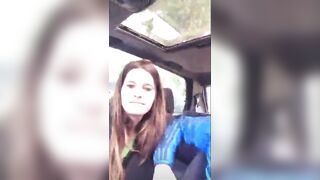French Amateur Blowjob Public  In A Car On Periscope
