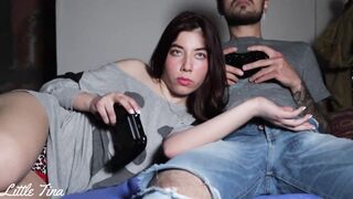 My Friend's Girlfriend Sucks My Cock To Win Me In Fifa (anal)