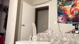 Riding Big Dildo Till I Cum