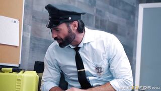 Mall Cop Makes Ashley Adams Pay