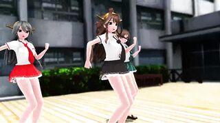 [mmd] Kongo Sister, Pink Cat [kancolle]