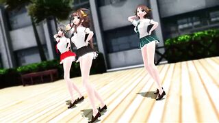 [mmd] Kongo Sister, Pink Cat [kancolle]