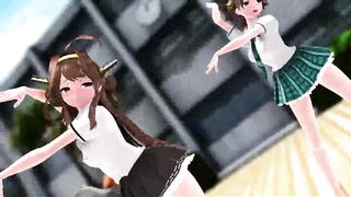 [mmd] Kongo Sister, Pink Cat [kancolle]
