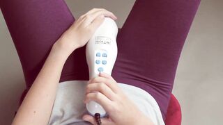 I'm Stimulating My G-spot Externally And Cum For Over Half A Minute! Fuck!!