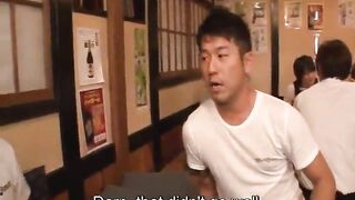 Japanese Sexy Izakaya String Bikini Clad Employees Subtitled