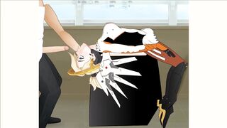 Overwatch Mercy Porn/hentai Super Deepthroat (sdt)