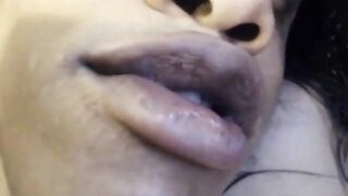 Horny Babe dildoing her tight pussy on Webcam