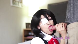 Misaki Mei Works For Thick Facial - Cosplay Blowjobs, Another