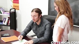 Dumb Student Seduces Teacher