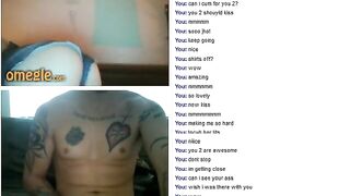 2 Cute Omegle Girls Play Along With Pierced Cock