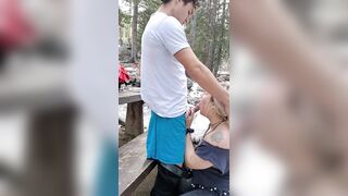 Pawg Rides Me Outside Then Gets Bent Over Public Bench