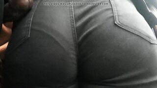 Encoxada Arrimon Ebony Ass In Bus Cum