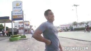 Culioneros - Big Booty Latina Fucks In Public!