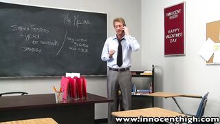 Innocenthigh Naturally Busty Schoolgirl Evi Fox Fucks Teacher