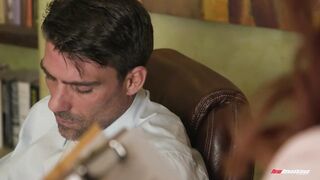 New Sensations - Horny Redhead Secretary Athena Rayne Fucks Her Boss Hard