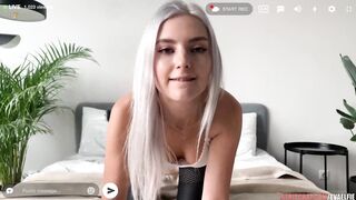 Pizza Guy Fucks Oiled Pussy During The Live Stream On Stripchat - Eva Elfie