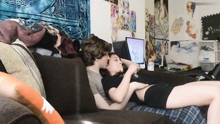 Interupted Sister-In-Law When She Seeing Movie