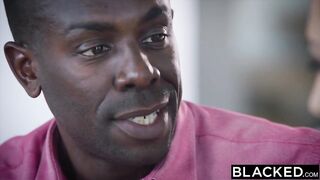 eighteen year older takes big black cock like a professional