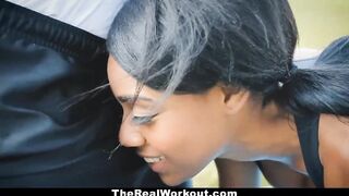 Therealworkout - Bootylicious Black Rails Milky Penis After Workout